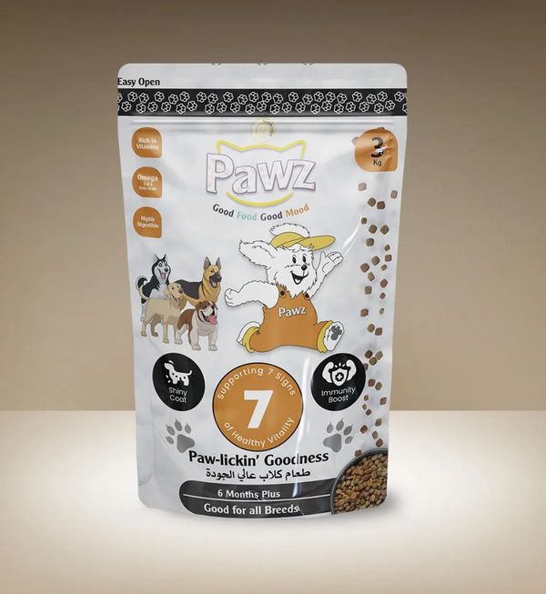 Pawz Premium Adult Dog Food Lamb And Rice – 3 KG