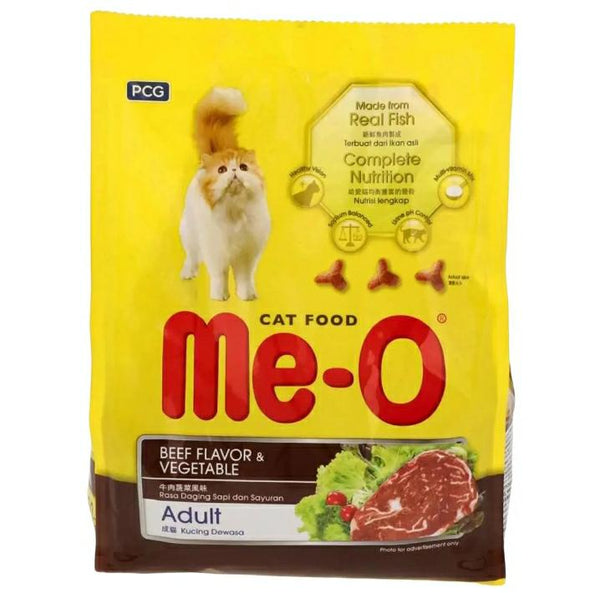 Me-O Adult Cat Food Beef & Vegetable 450Gm