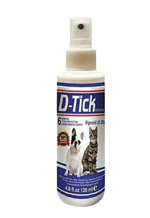 Cat and Dog spray for Flea and Tick, ISO Certified - Weight 120 ML - Best for all breed in Cat & Dogs