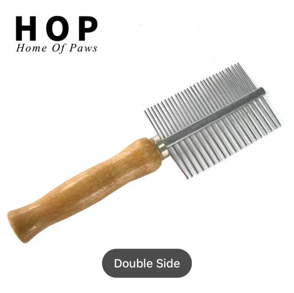 Pets Hair Comb - Wooden Handle ( Good quality ) Product